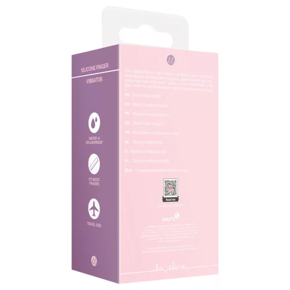 Loveline - sormiavibraattori - uritettu - pinkki