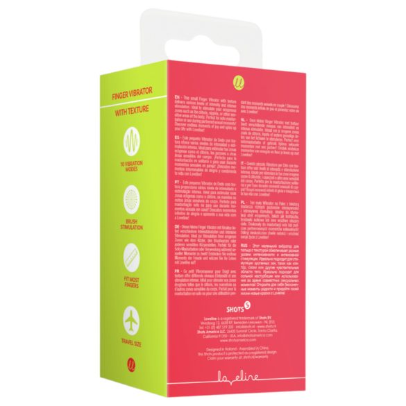 Loveline - sormiavibraattori - värisevä stimulointi - punainen