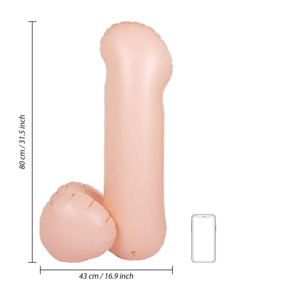 Blow Me Up - ilmapallo penis - suuri 80 cm