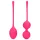 Loveline - Kegel-pallot setti - painotettu - 2 osaa - pinkki