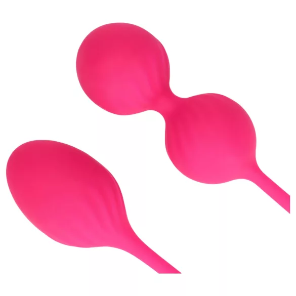 Loveline - Kegel-pallot setti - painotettu - 2 osaa - pinkki