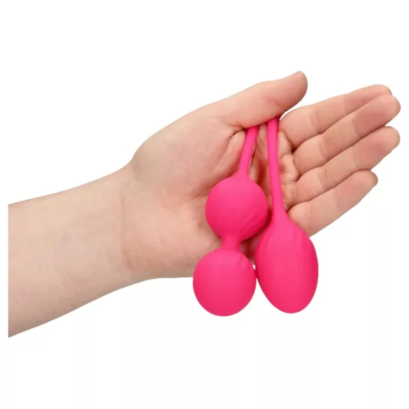 Loveline - Kegel-pallot setti - painotettu - 2 osaa - pinkki