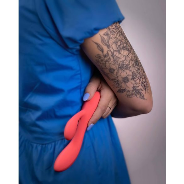 Loveline - ladattava klitorisvarrella varustettu vibraattori - pinkki