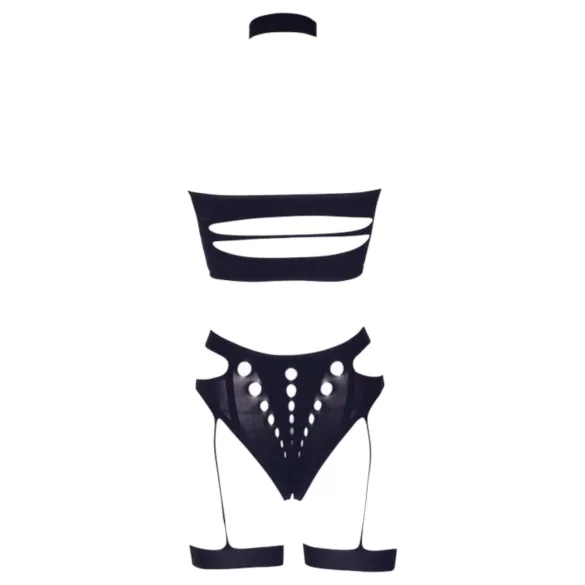 Le Désir - plus size alusasusetti - 3-osainen - musta (XL-4XL)