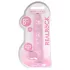 RealRock - realistinen dildo - läpinäkyvä pinkki 19cm