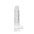 REALROCK - läpinäkyvä realistinen dildo - kirkas (19 cm)