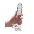REALROCK - läpinäkyvä realistinen dildo - läpinäkyvä (22cm)