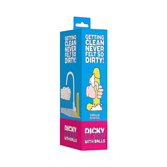 Dicky - penismuotoinen saippua kiveksillä - vanilja 210g