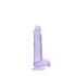 RealRock - realistinen dildo - läpinäkyvä violetti 15 cm