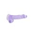 REALROCK - Läpinäkyvä Realistinen Dildo - Lila (15 cm)