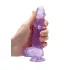 RealRock - realistinen dildo - läpinäkyvä violetti 15 cm
