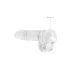 REALROCK - Läpinäkyvä realistinen dildo - läpinäkyvä (15 cm)