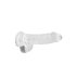 REALROCK - Läpinäkyvä realistinen dildo - läpinäkyvä (15 cm)