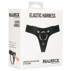 RealRock Elastic - harness alushousut strap-onille - musta