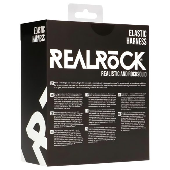 RealRock Elastic - harness alushousut strap-onille - musta