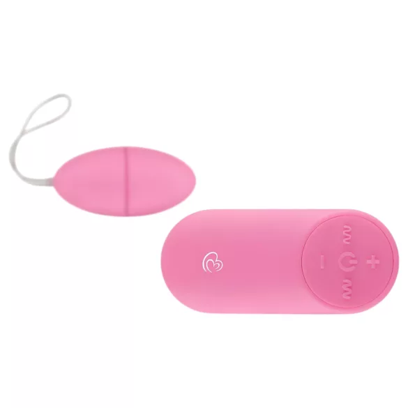 Easytoys - Vibraatiomuna kaukosäätimellä 7 rytmiä pinkki
