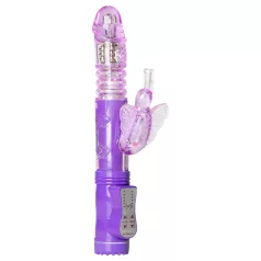  Easytoys Butterfly - pyörivä työntävä vibraattori - lila