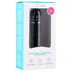 Easytoys Diamond Twirled - vibraattori sauvamalli - musta