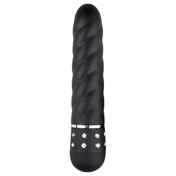 Easytoys Diamond Twirled - vibraattori sauvamalli - musta