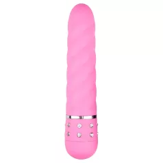 Easytoys Diamond - vibraattori - kiemura muoto - pinkki
