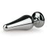 Easytoys Metallinen No.11 - pinkkikivinen anustappi - hopea (3,5 cm)