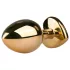 Easytoys - metallinen anustappi - pinkki kivi - kultainen 3 cm