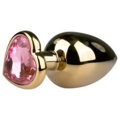   EasyToys Metal No.8 - anustappi sydämenmuotoisella pohjalla (kulta-pinkki, 3,5 cm)