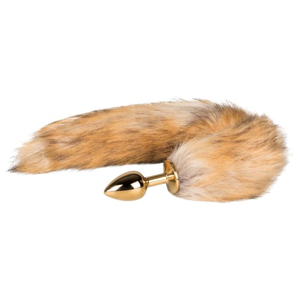 Easytoys Fox NO1 - metallinen anustappi kettuhännällä (kulta-punainen)