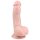Easytoys - realistinen dildo kiveksillä ja imukupilla 15cm - luonnollinen