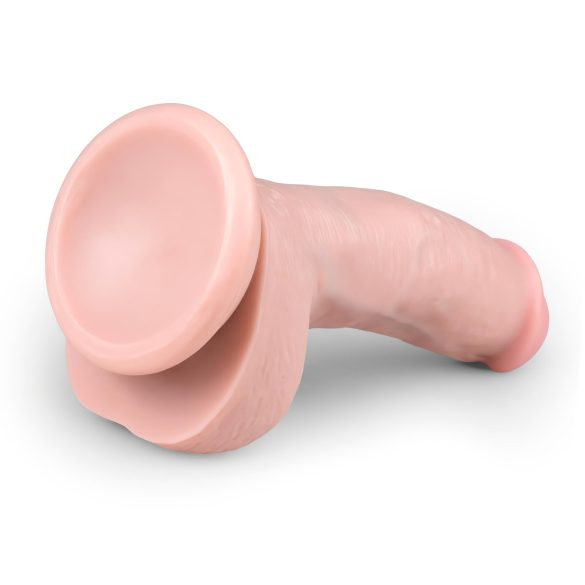 Easytoys - realistinen dildo kiveksillä ja imukupilla 15cm - luonnollinen