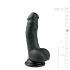 Easytoys - mustekuppi, kivekäs dildo (15cm) - musta