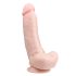 Easytoys - realistinen imukuppidildo kiveksillä 20cm - beige