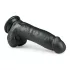 Easytoys - realistinen dildo imukupilla ja kiveksillä 20cm - musta