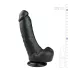 Easytoys - realistinen dildo imukupilla ja kiveksillä 20cm - musta