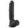 Easytoys - imukupilla varustettu dildo kiveksillä (22,5cm) - musta