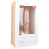 Easytoys - Ison koolinen, imukupilla varustettu dildo (26,5 cm) - naturaalisävy