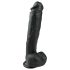 Easytoys - Imukuppidildo kiveillä (26,5 cm) - musta