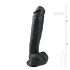 Easytoys - Imukuppidildo kiveillä (26,5 cm) - musta