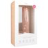 Easytoys - kiinnittyvä iso dildo kiveksillä (29,5 cm) - luonnollinen