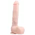 Easytoys - suuri realistinen imukuppidildo kiveksillä 29,5cm - nude