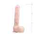 Easytoys - suuri realistinen imukuppidildo kiveksillä 29,5cm - nude