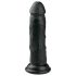 Easytoys - realistinen dildo imukupilla 15,5 cm - musta