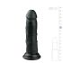 Easytoys - realistinen dildo imukupilla 15,5 cm - musta