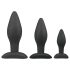 Easytoys Rocket - anustappi-setti - musta (3 osaa)