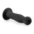 Easytoys Ribbed - anaalidildo imukupilla 14 cm - musta