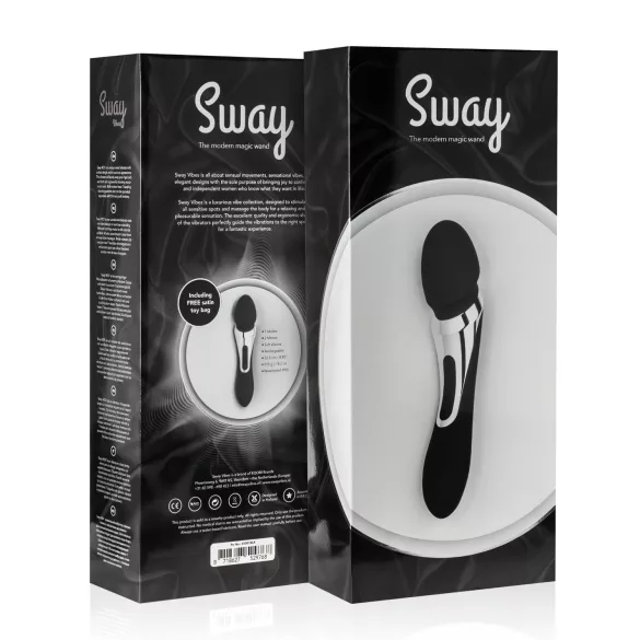 Sway No.1 Wand - hierontavibraattori 2in1 - ladattava - musta