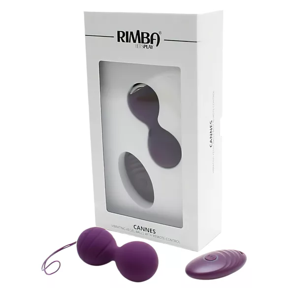 Rimba Cannes - ladattava kauko-ohjattava vibraatiomuna - violetti