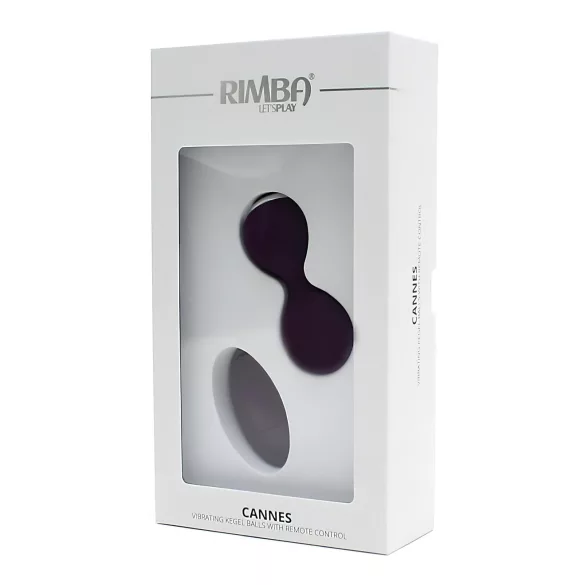 Rimba Cannes - ladattava kauko-ohjattava vibraatiomuna - violetti