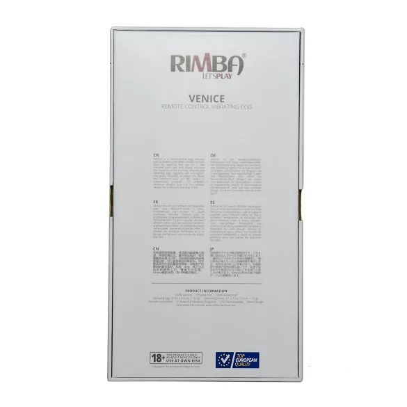 Rimba Venice - langaton vibraattorimuna - ladattava - musta