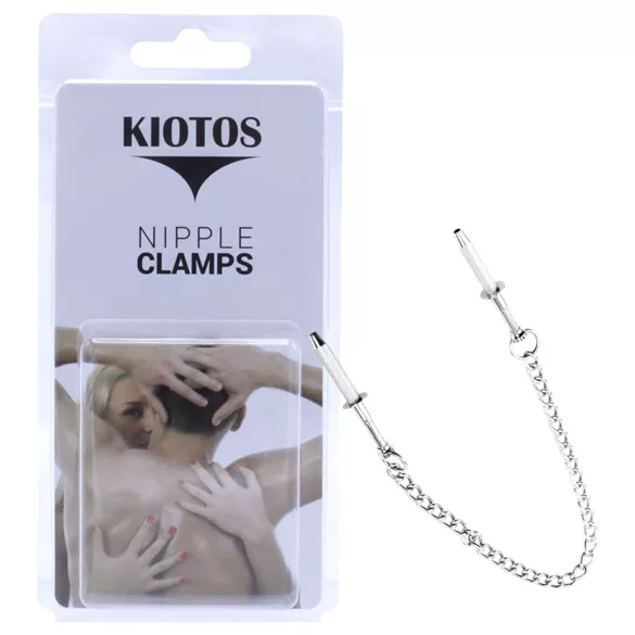 Kiotos - ruostumattomasta teräksestä valmistetut nänniklipsit (hopea)